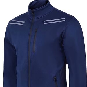 Mens Thermal, Sportswear, Running Softshell Reflective Bike Windbreaker Jacket
